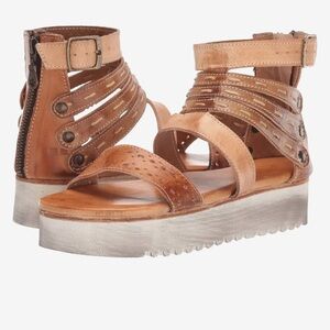 BED|STU Artemia Women's Brown Leather Sandals.size 8